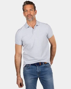 Blaues Polo - Marble Blue