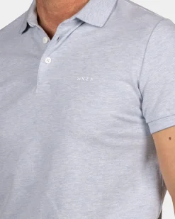 Blaues Polo - Marble Blue