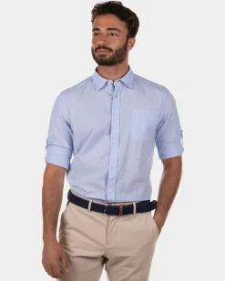 Blumenhemd Coe's Hole - Light Blue