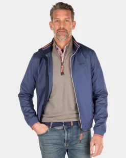 Bomberjacke aus Baumwolle - Dusk Navy