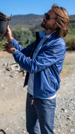 Bomberjacke aus Baumwolle - Dusk Navy