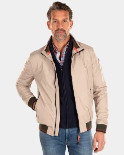Bomberjacke aus Nylon - Shimmering Sand