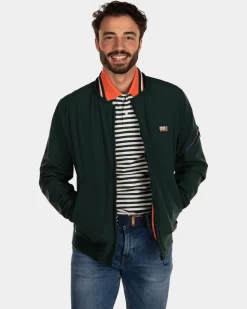 Bomberjacke aus Softshell-Stretch - Dark Pine