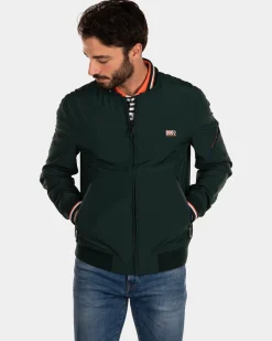 Bomberjacke aus Softshell-Stretch - Dark Pine