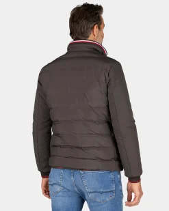 Braune Polyester-Bomberjacke - Mud