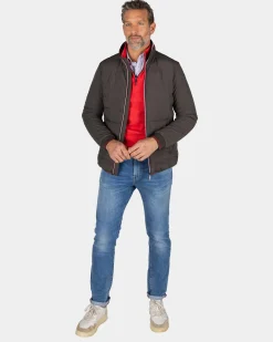 Braune Polyester-Bomberjacke - Mud