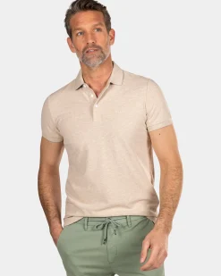 Braunes Poloshirt - Oat Sand
