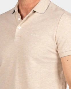 Braunes Poloshirt - Oat Sand