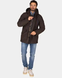 Canvas dunkelbrauner Parka - Dark Mocca