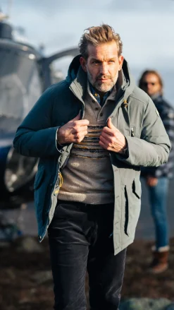 Canvas grauer Parka - Ash Grey