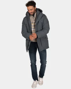 Canvas grauer Parka - Ash Grey