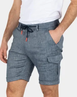 Cargo-Shorts aus Baumwolle - Key Navy