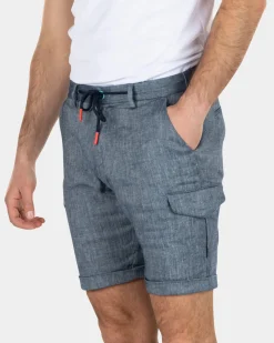 Cargo-Shorts aus Baumwolle - Key Navy