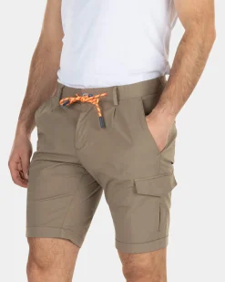 Cargo-Shorts aus Baumwolle - Stone