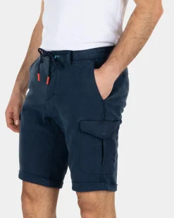 Cargo-Shorts aus Lyocell-Baumwolle - Key Navy