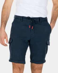 Cargo-Shorts aus Lyocell-Baumwolle - Key Navy