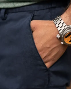 Cargo-Shorts aus Lyocell-Baumwolle - Key Navy