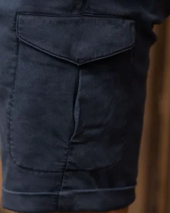 Cargo-Shorts aus Lyocell-Baumwolle - Key Navy