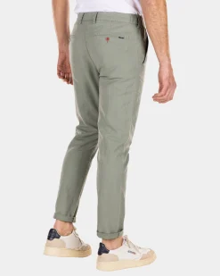 Chinos aus Leinen und Baumwolle - Mellow Army