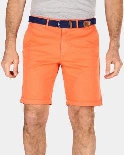 Chino-Shorts aus Baumwolle - Golden Orange