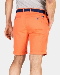 Chino-Shorts aus Baumwolle - Golden Orange