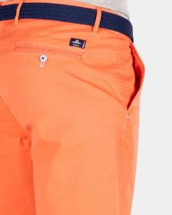 Chino-Shorts aus Baumwolle - Golden Orange