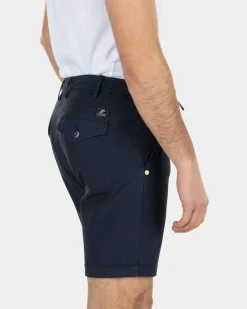 Chino-Shorts aus Baumwolle mit Kordelzug - High Summer Navy