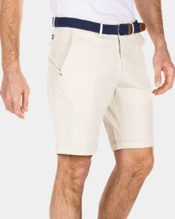 Chino-Shorts aus Baumwolle - Cream