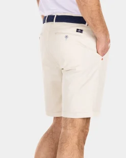 Chino-Shorts aus Baumwolle - Cream