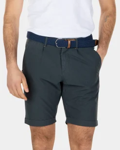 Chino-Shorts aus Baumwolle - Green Grey