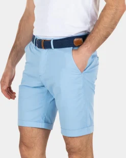Chino-Shorts aus Baumwoll-Stretch - Bright Sky