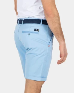 Chino-Shorts aus Baumwoll-Stretch - Bright Sky