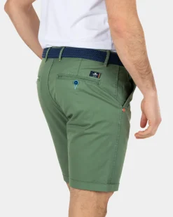 Chino-Shorts aus Baumwoll-Stretch - Active Army