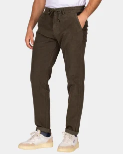 Corduroy Dunkelgrüne Chino - Gravel Green