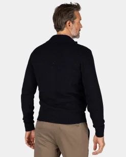 Dunkelblaue Wolljacke - Winter Navy