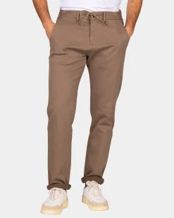 Dunkelbraune Jersey Chino - Dark Mocca