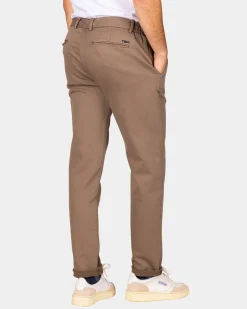Dunkelbraune Jersey Chino - Dark Mocca