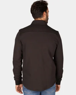 Dunkelbraunes Fleece-Overshirt - Dark Mocca