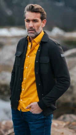 Dunkelbraunes Fleece-Overshirt - Dark Mocca