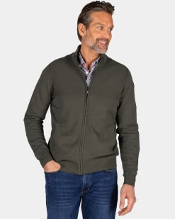 Dunkelgrüner Cardigan