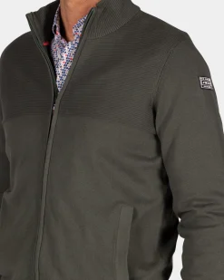 Dunkelgrüner Cardigan