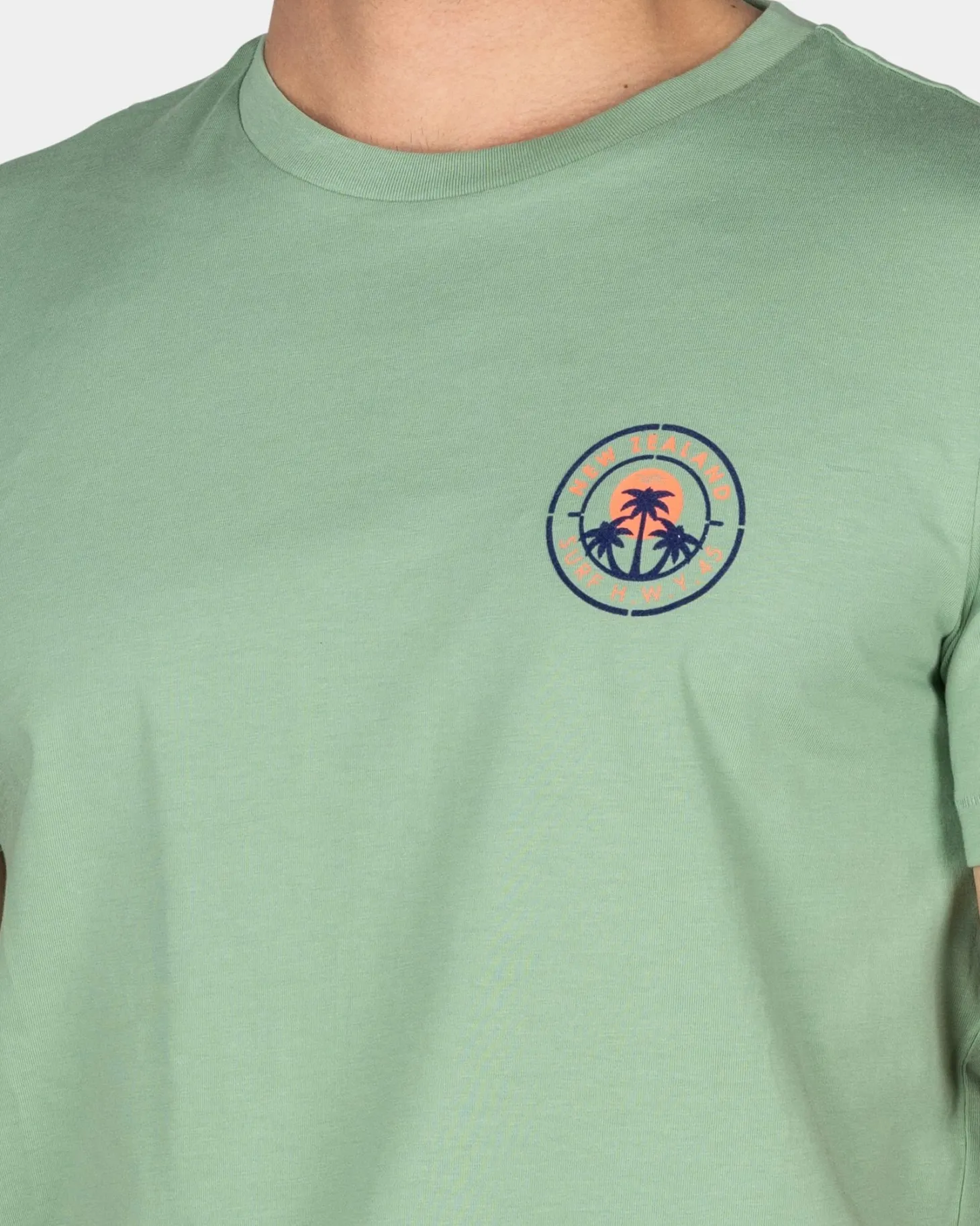 Dunkelgrünes T-Shirt aus Baumwolle