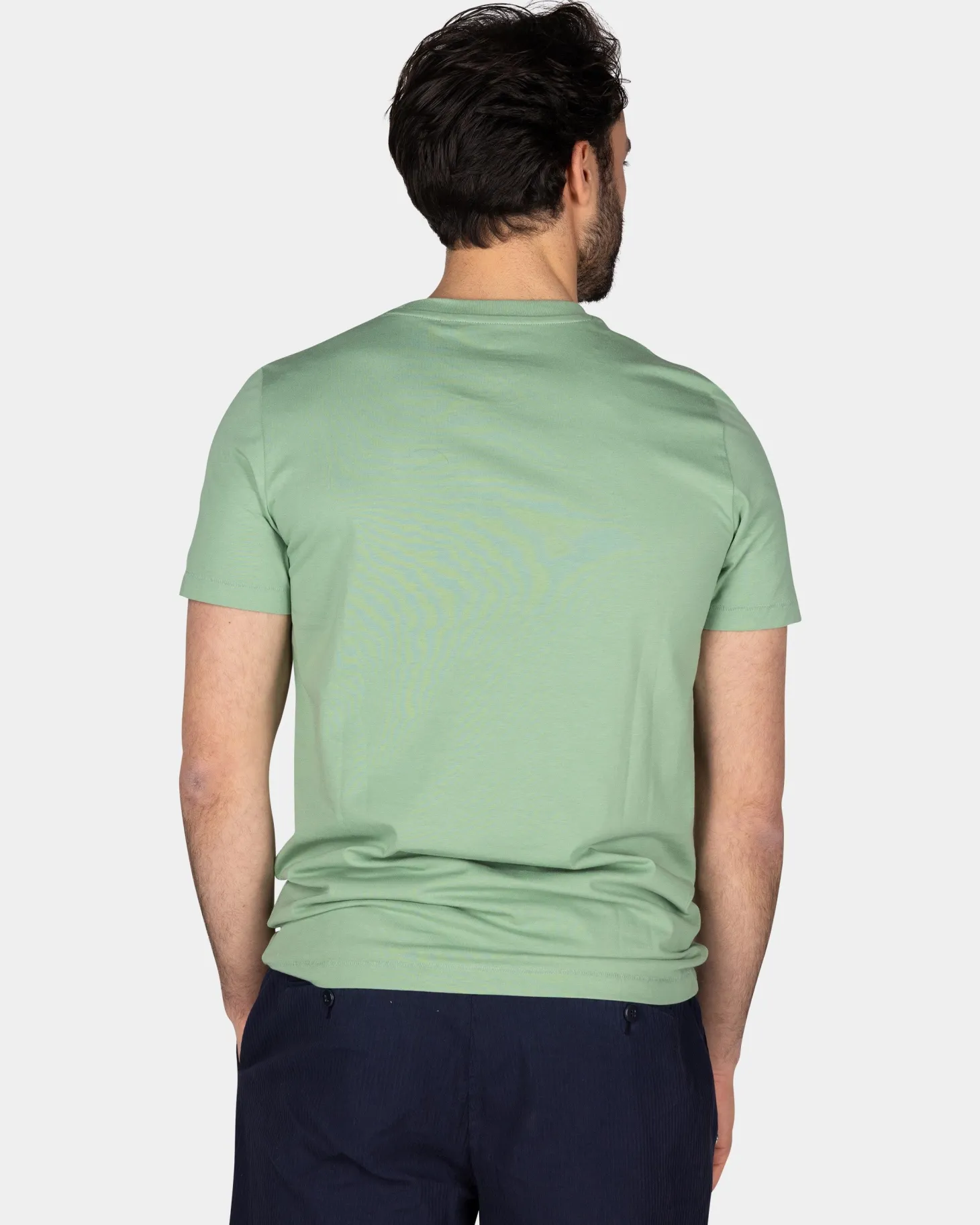 Dunkelgrünes T-Shirt aus Baumwolle