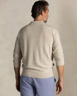 Ecru Baumwoll-Rugby-Poloshirt