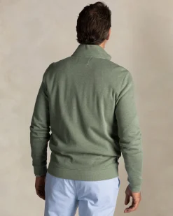 Ecru baumwollstrickjacke mit reißverschluss