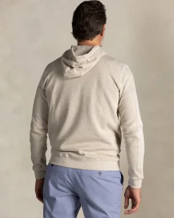 Ecru hoodie aus Baumwolle