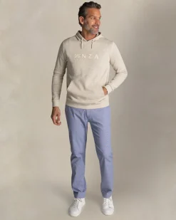 Ecru hoodie aus Baumwolle