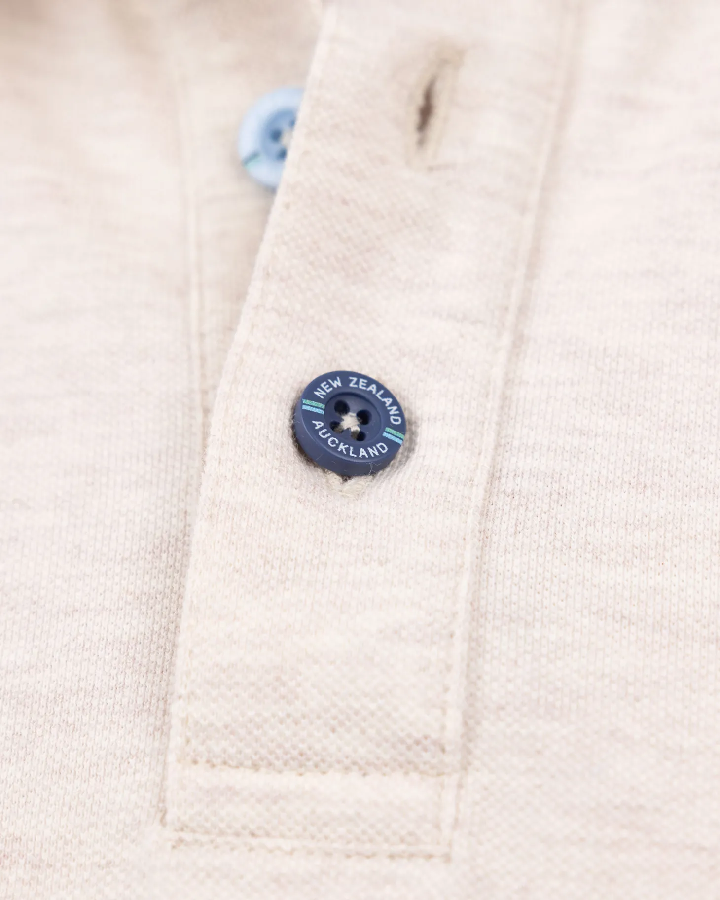 Einfarbige Baumwoll-Beige Polo