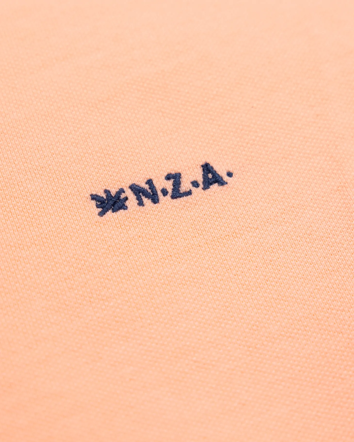 Einfarbige Baumwoll-Hellorange Polo