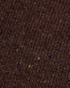 Einfarbiger Pullover mit Knöpfen Brownlee - Clay Brown